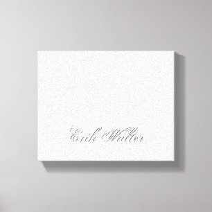 Minimalist Script Lovely 3d Monogram Canvas Print