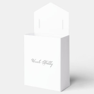 Minimalist Script Lovely 3d Monogram Favour Box