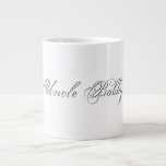 Minimalist Script Lovely 3d Monogram Large Coffee Mug<br><div class="desc">Personalise it with this easy to use product template. 3d Monogram text for a personalised gift for yourself or your loved ones. Monograms and text names are easy to change to suit your needs. Add a background colour or change the image to suit your personal taste. Simplicity at its best....</div>