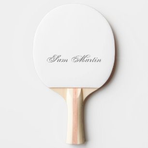 Minimalist Script Lovely 3d Monogram Ping Pong Paddle