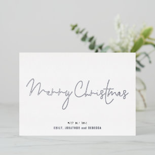 Minimalist Script Merry Christmas Real