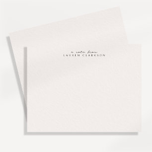 Minimalist script Personal Stationery Note Card