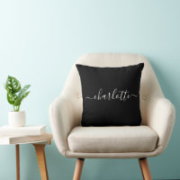 Minimalist Script Personalised Name in Black