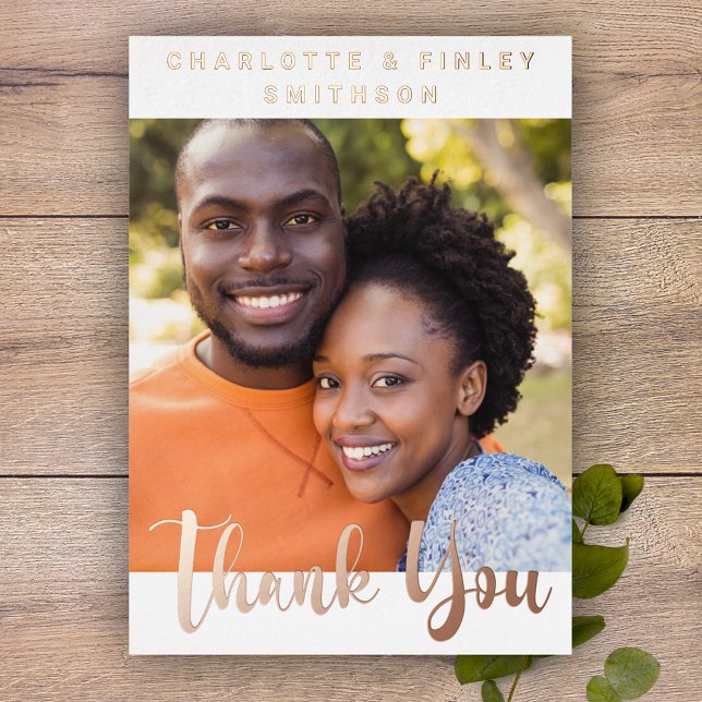   Minimalist Script Personalised Wedding Thank You (Creator Uploaded)