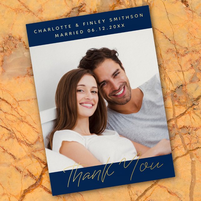   Minimalist Script Personalised Wedding Thank You (Creator Uploaded)