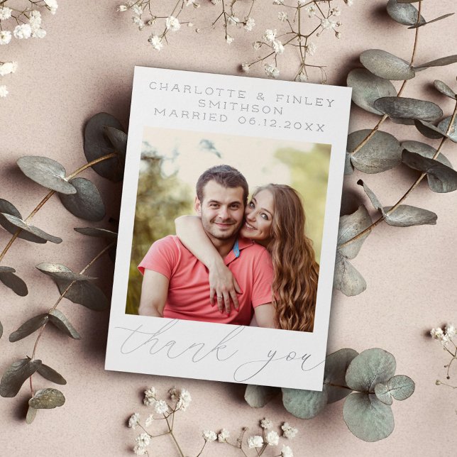   Minimalist Script Personalised Wedding Thank You (Creator Uploaded)