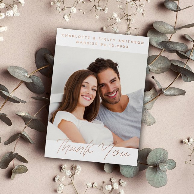   Minimalist Script Personalised Wedding Thank You (Creator Uploaded)