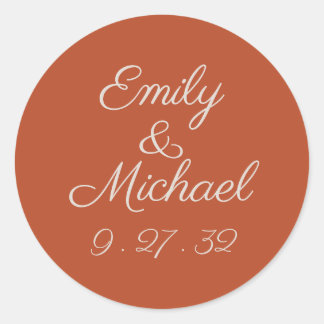 Minimalist Script Pumpkin Spice Names Sticker