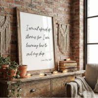 Minimalist Script Storms Quote Louisa May Alcott