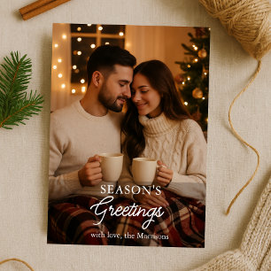 Minimalist Season's Greetings Holiday Card