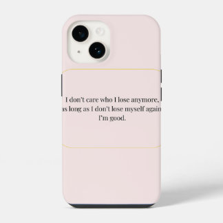 Minimalist Self-love Quote – Inspirational  iPhone 14 Case