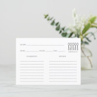 Minimalist Share a Recipe