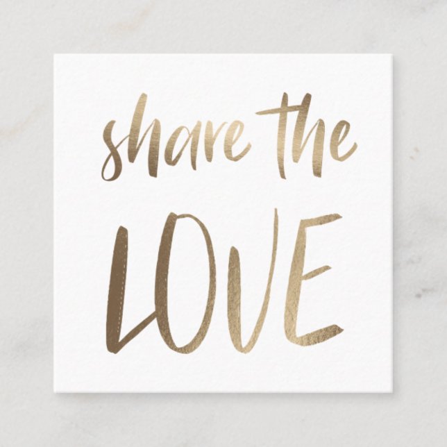 Minimalist Share The Love | Loyalty Card (Front)