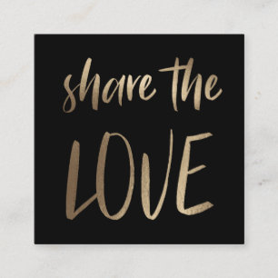 Minimalist Share The Love Loyalty Card