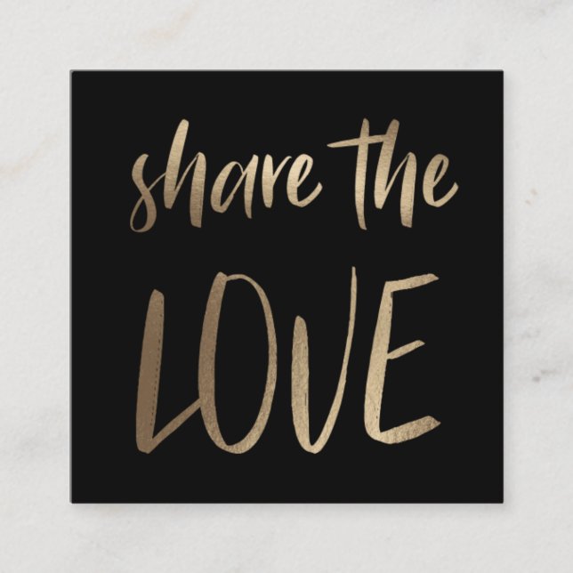 Minimalist Share The Love | Loyalty Card (Front)
