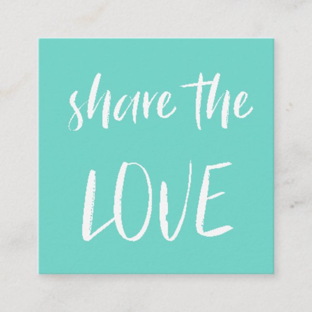 Minimalist Share The Love | Loyalty Card (Front)