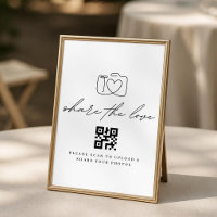 Minimalist Share the Love QR Code Photo Upload