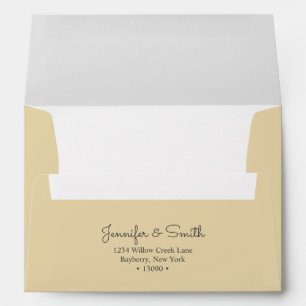  Minimalist Shimmer Gold  A7 Envelope