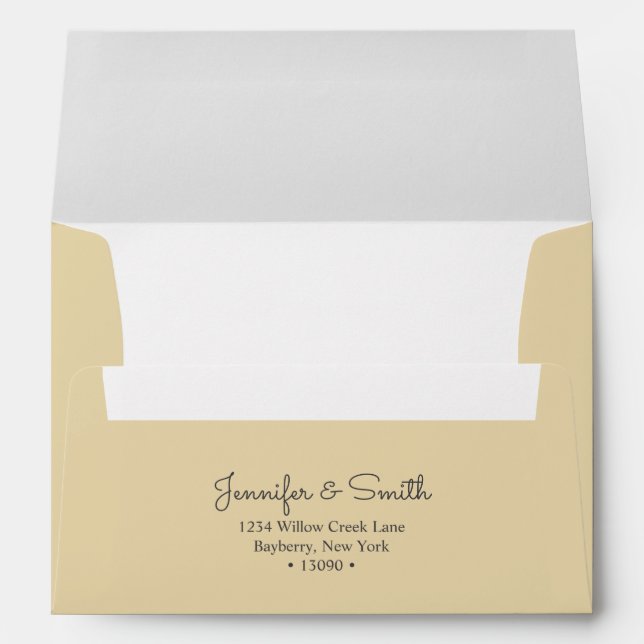  Minimalist Shimmer Gold  A7 Envelope (Back (Bottom))