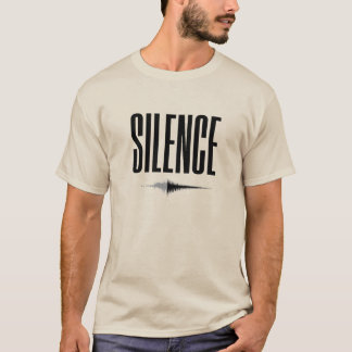 Minimalist 'Silence' Bold Typography Design T-Shirt