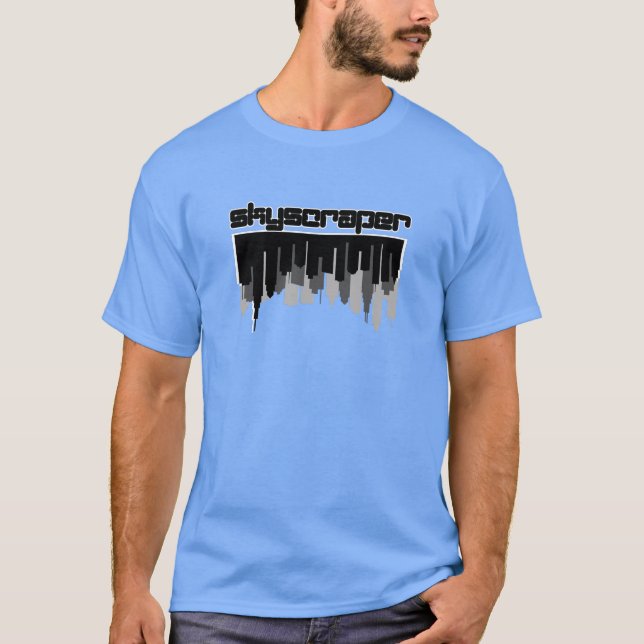 Minimalist Silhouette of Skyscraper T-Shirt (Front)