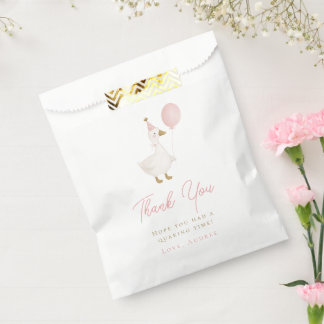 Minimalist Silly Goose Birthday Thank You Favour Bags