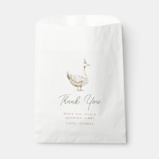 Minimalist Silly Goose Birthday Thank You Favour Bags