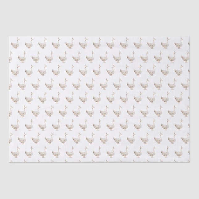 Minimalist Silly Goose Kid's Birthday  Tissue Paper (Front)