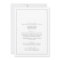 Minimalist Silver All In One Wedding Invitation