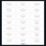 Minimalist Silver Typography Guest Address Labels<br><div class="desc">These minimalist silver typography wedding guest address labels are perfect for a simple wedding. The modern romantic design features classic silver grey and white typography. Customisable in any colour. Customise each label with the name and address of your guests. 21 labels per sheet. Add each sheet that you need to...</div>