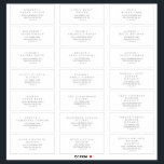 Minimalist Silver Typography Guest Address Labels<br><div class="desc">These minimalist silver typography wedding guest address labels are perfect for a simple wedding. The modern romantic design features classic silver grey and white typography. Customisable in any colour. Customise each label with the name and address of your guests. 21 labels per sheet. Add each sheet that you need to...</div>