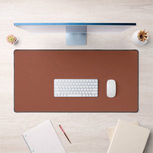 Minimalist Simple Basic Solid Colour Terracotta Desk Mat