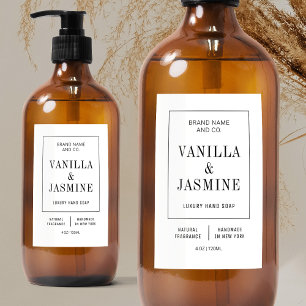 Minimalist Simple Bath Product Waterproof Label