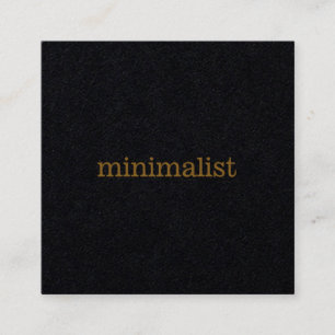 minimalist simple blk. square business card