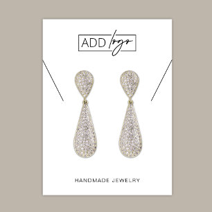 Minimalist Simple Brand Logo Jewelry Display Cards