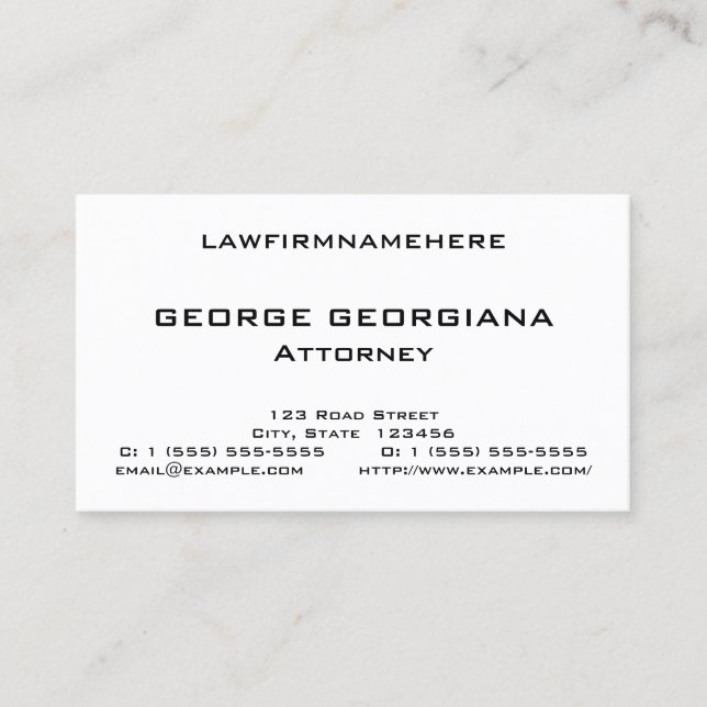 Minimalist, Simple Business Card (Front)