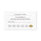 Minimalist Simple Chic Dark Grey Gold Loyalty Card