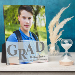 Minimalist Simple Class Of 2025 Grad Photo Gift  Plaque