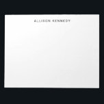 Minimalist Simple Clean Classic Modern Basic Grey Notepad<br><div class="desc">Professional Simple Classic Modern Basic Grey Notepad
You can easily customise the colour of the text with the 'Customise' tool or feel free to contact me.</div>