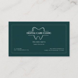 Minimalist Simple  Clean Dentist Appointment Remin Business Card
