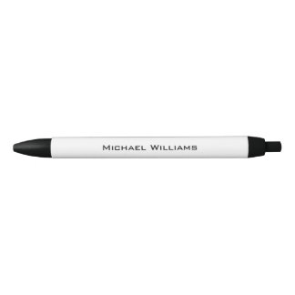 Minimalist Simple Clean Name Black Ink Pen
