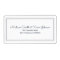 Minimalist Simple Cursive Script Return Address