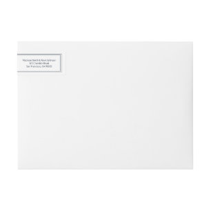 Minimalist Simple Cursive Script Return Address Wrap Around Label
