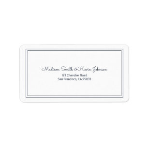 Minimalist Simple Cursive Script Wedding Address Label