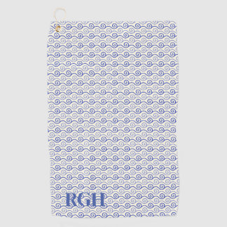 Minimalist Simple Custom Monogram  Golf Towel