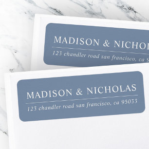 Minimalist Simple Elegant Chic Return Address