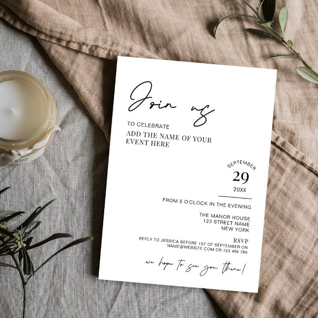 Minimalist Simple Elegant Corporate Business Event Invitation (Creator Uploaded)