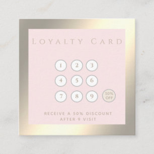 Minimalist simple elegant luxury luminous loyalty card
