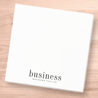 Minimalist Simple Elegant Modern Business Name Post-it Notes