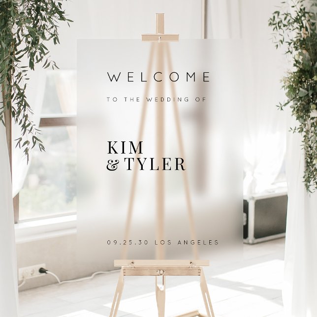 Minimalist simple elegant wedding welcome sign (Creator Uploaded)